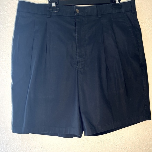 Nordstrom Navy Blue Wrinkle Free Supima Cotton Shorts Men’s Size 38W - Picture 2 of 7